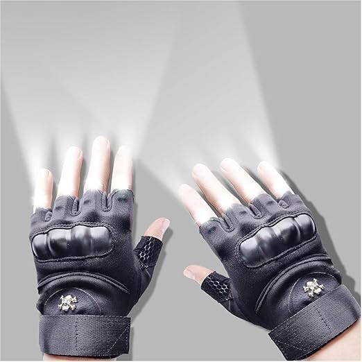 Hands-Free LED Gloves for Fishing & Camping
