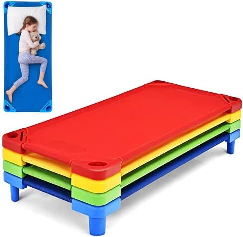 DORTALA Toddler Daycare Cots - Stackable Sleeping Cots for Kids