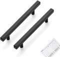 Matte Black Cabinet Pulls 5 in Hole Center - Pack of 30