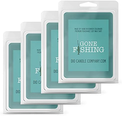 Gone Fishing Wax Melts 4 Pack with Lake Trees Scented Soy