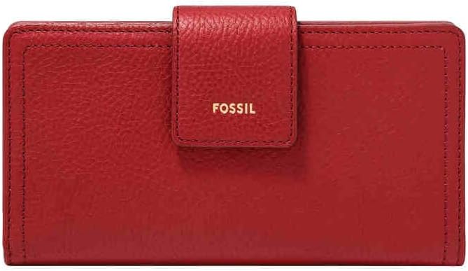 Fossil Women's Logan Leather Wallet with RFID Blocking Feature