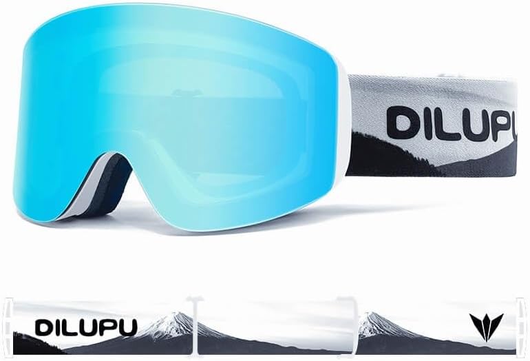 Anti-Fog UV400 Ski Goggles - Clear Vision & Style!