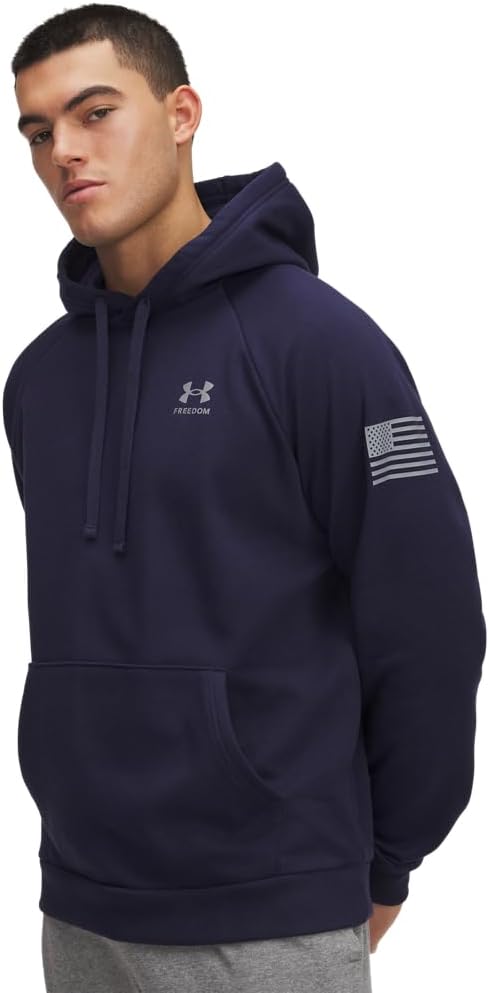 Under Armour mens Freedom Flag Hoodie for Ultimate Comfort