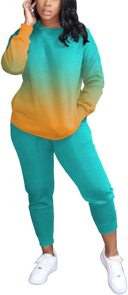Comfy Two Piece Outfits For Women Casual Long Sleeve Sweatsuits