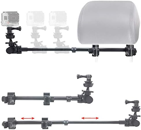 Telescopic Headrest Mount for GoPro