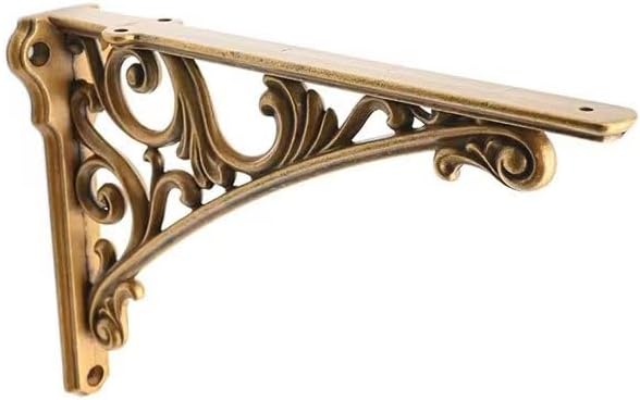 Antique Brass Decorative Shelf Bracket for Heavy Duty Shelving