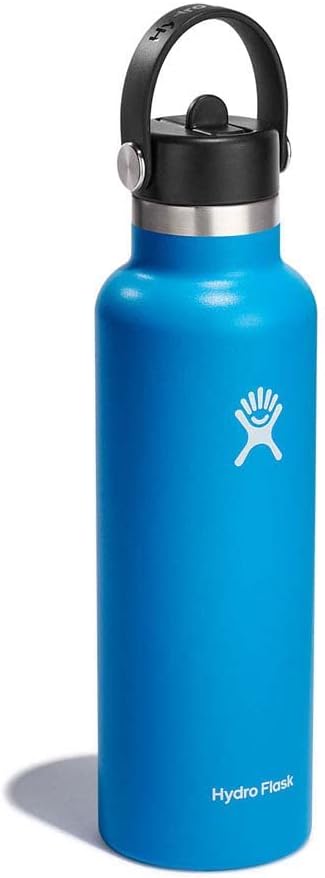 HYDRO FLASK Vacuum Insulated Water Bottle with Flex Straw Cap