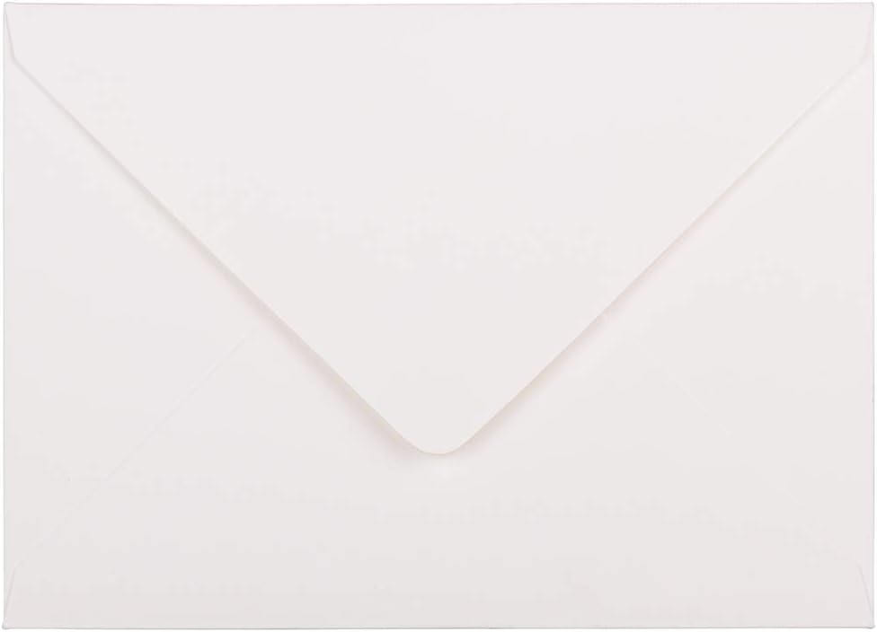 JAM PAPER A7 Strathmore Invitation Envelopes - Bright White Laid