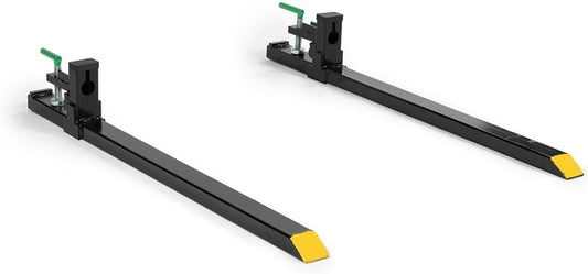 Titan Attachments Light-Duty 60in Clamp-on Pallet Forks for Tractors