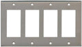 Switch Hits Satin Nickel Outlet Wall Plate for Modern Homes