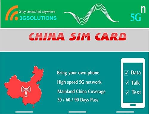 China Physical Unicom Sim Card 5G Network for 90 Days Use