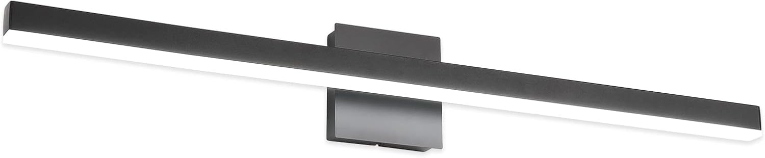 Joossnwell 35.4 inch Black Vanity Light Fixtures for Bathrooms