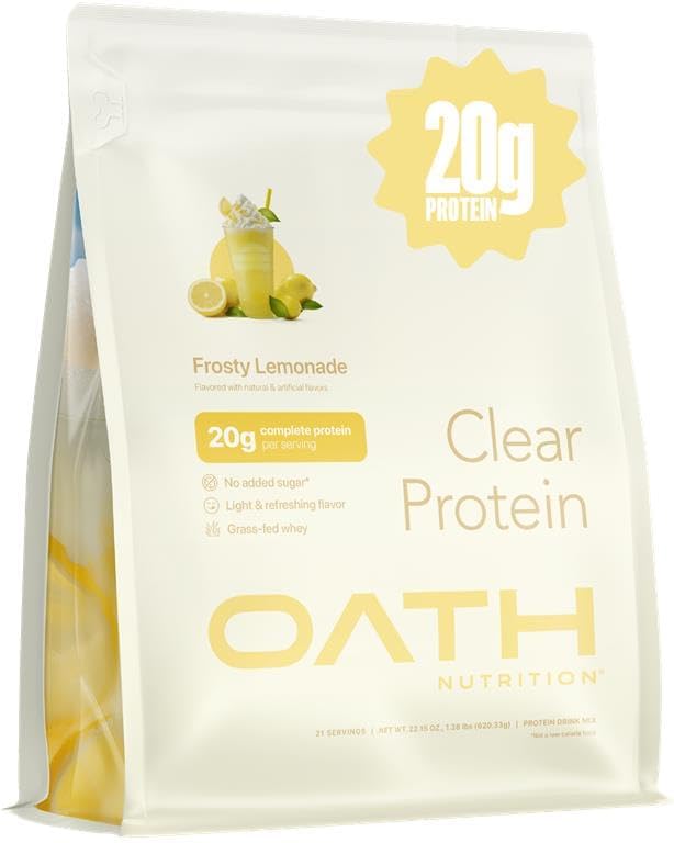 Oath Nutrition Clear Whey Isolate Protein Powder for Refreshing Taste