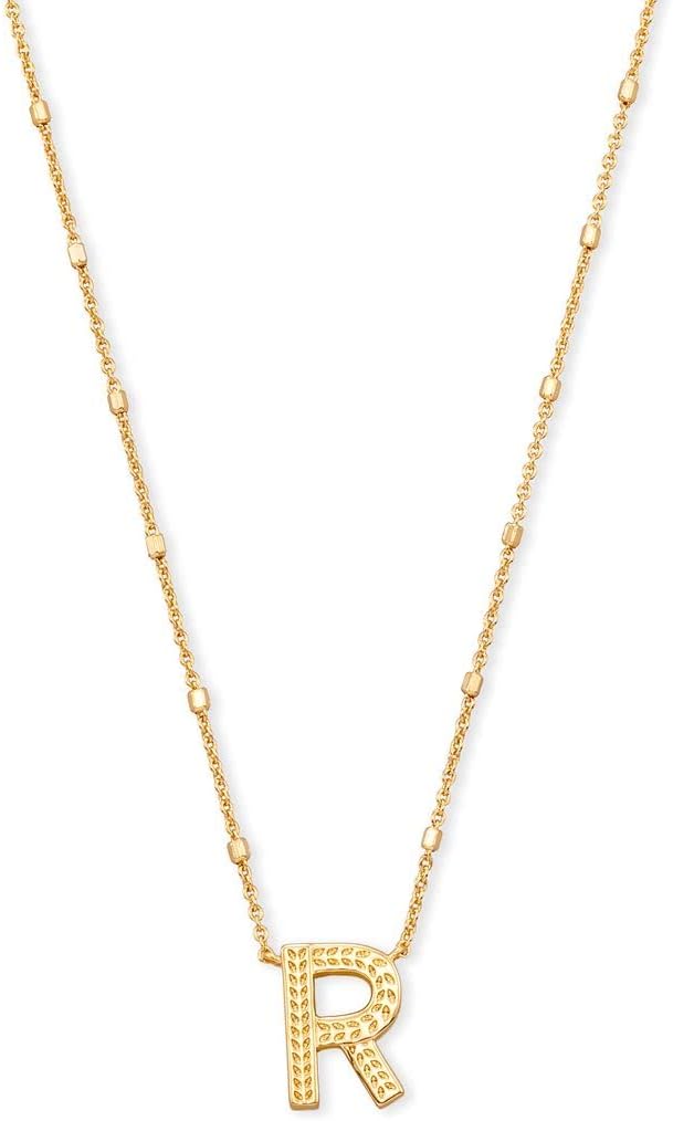Kendra Scott Letter R Pendant Necklace for Women in Gold