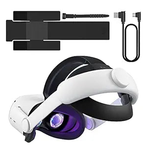 KIWI design Comfort Head Strap for Quest 2 with Battery Holder