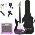 Purple Electric Guitar Beginner Kit 39 in Full Set - Starter Bundle