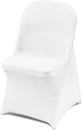 VEVOR 30 PCS White Folding Chair Covers for Elegant Events