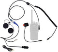 Rugged Motorcycle Two Way Handheld Radio Harness Communication Kit