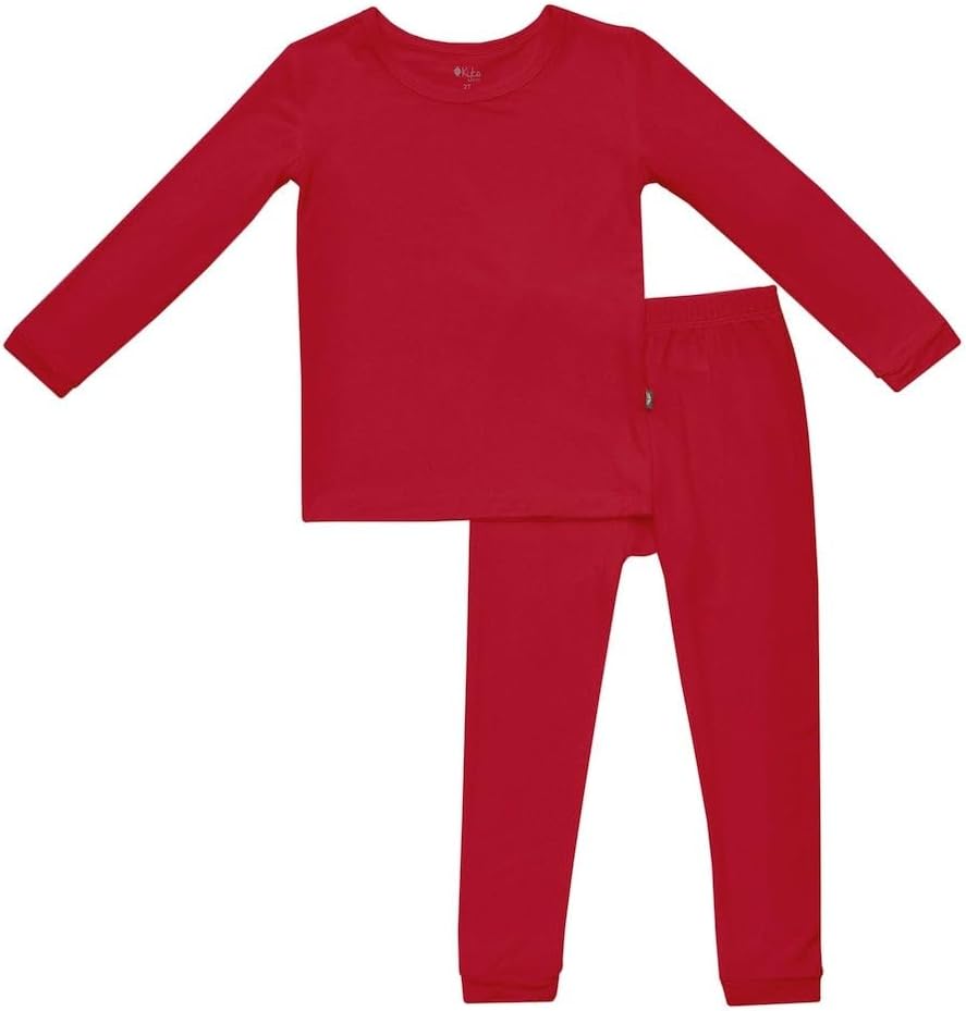 KYTE BABY Toddler Pajama Set - Soft Bamboo Rayon Pjs for Kids