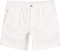 Men's 5.5in Cotton Casual Shorts with Elastic Waistband - Comfortable