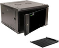 NavePoint 6U Wall Mount 19 in Server Cabinet - Compact Rack Enclosure
