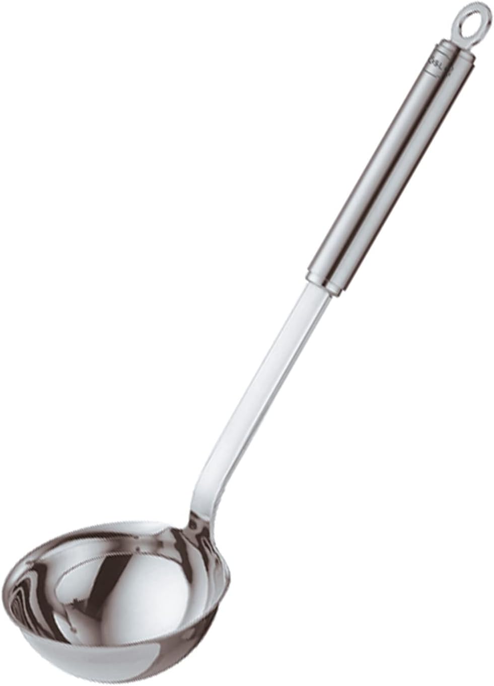 Rosle Stainless Steel Round Handle Ladle with Pouring Rim