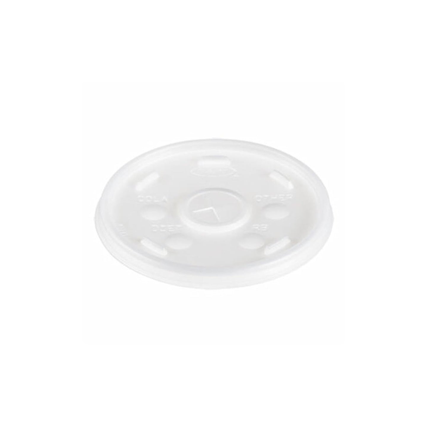 Dart Translucent Straw-Slotted Plastic Lid for 16-Series Cups