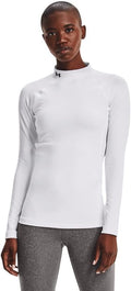 Under Armour Women's ColdGear Authentics Mock Neck - Fitted Warm Tee