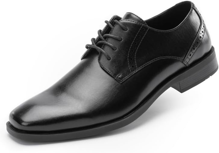 Men's Oxfords Lace Ups: Elegant Leather Lined Dress Shoes