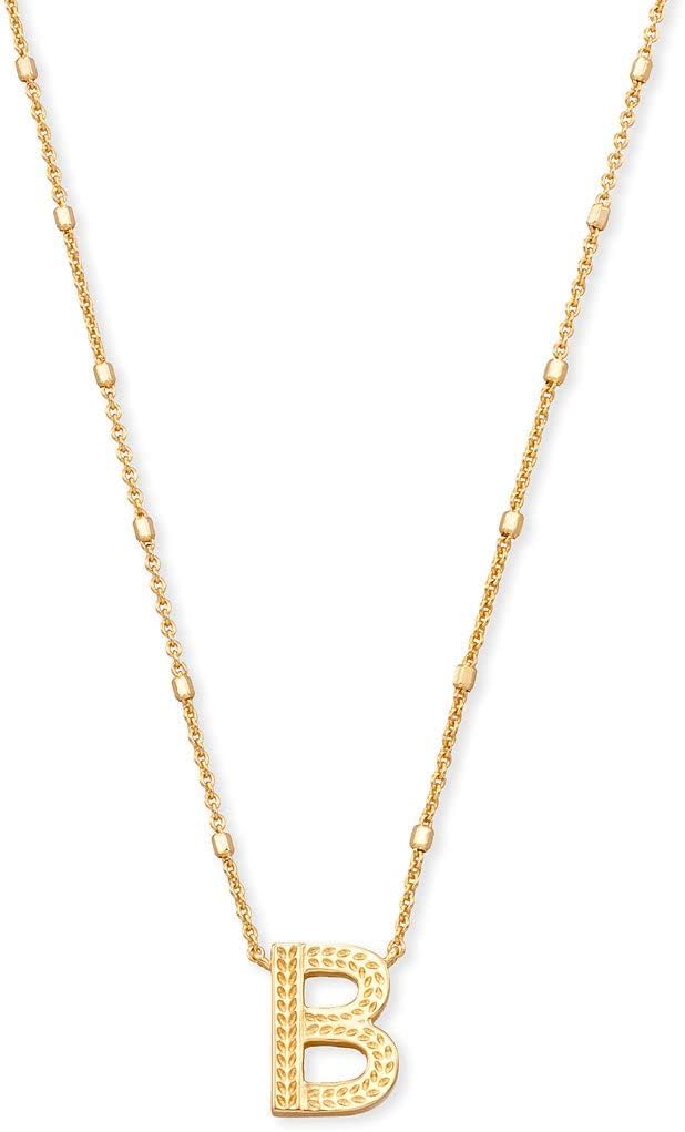 Kendra Scott Letter B Pendant Necklace for Women in Gold