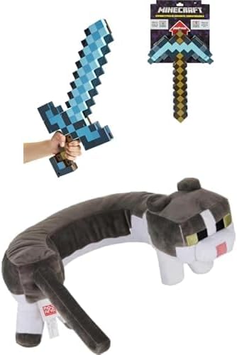 Minecraft Transforming Diamond Sword & Pick-Axe Bundle for Kids