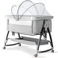 Suave Bedside Crib 3-in-1 Bassinet - Adjustable Height & Mosquito Net