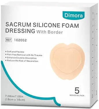 Dimora Wound Dressing Sacrum Foam Bandages for Effective Care