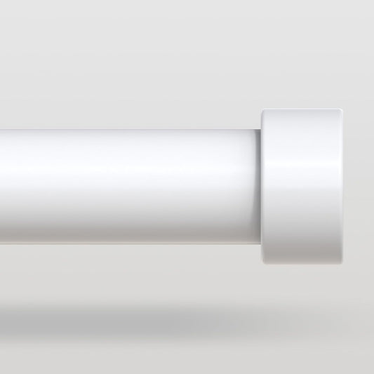 Heavy Duty White Curtain Rods for Windows 36 to 240 Inch