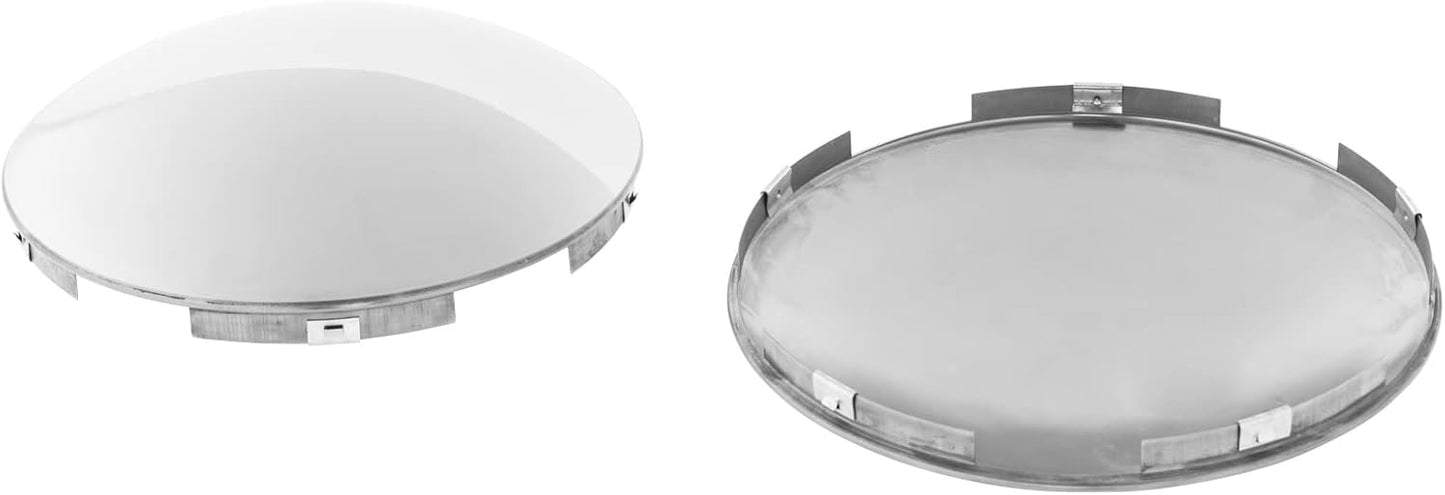 Semi Truck Hub Cap Cover - 5 Notched for Front Wheel Shine