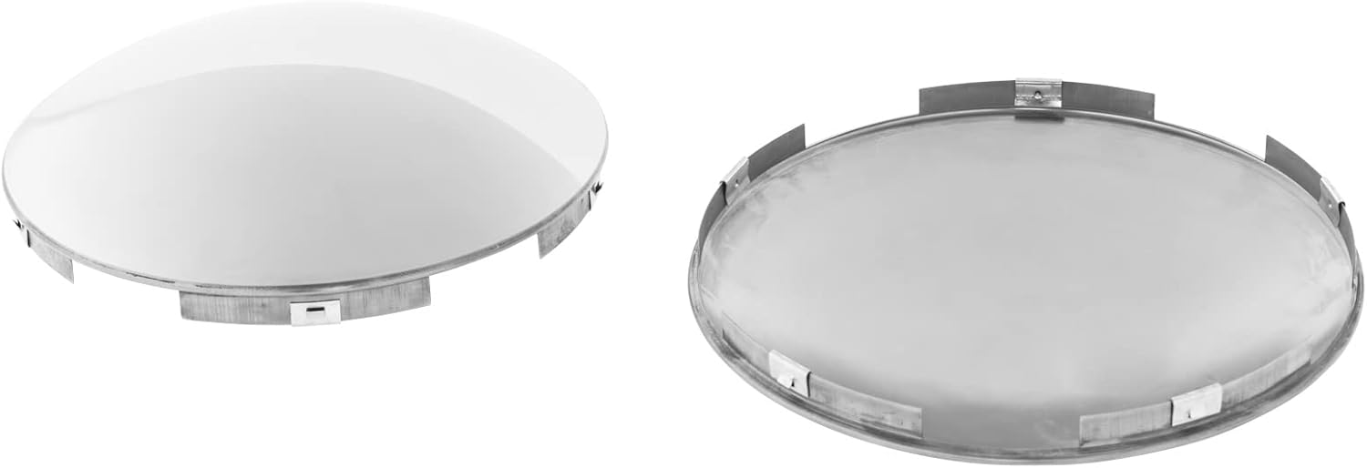 Semi Truck Hub Cap Cover - 5 Notched for Front Wheel Shine