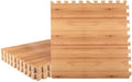 EVA Foam Floor Tiles 12-Pack - 24sqft Light Woodgrain