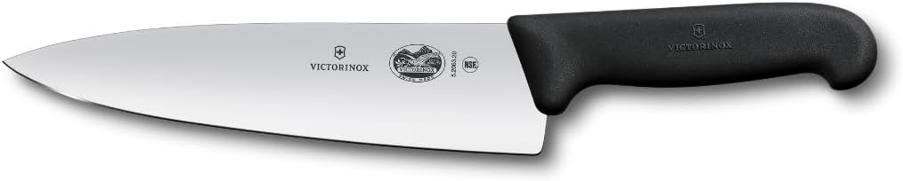 Victorinox Swiss Army Fibrox Chef's Knife 8 in for Home Chefs