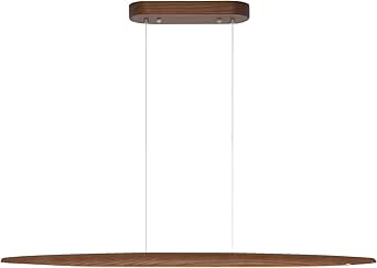 YISDESIGN 39in Wood Linear Pendant Light for Dining Room