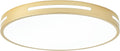 Gold Ceiling Light Flush Mount LED 15 in 36W Dimmable - Modern Close