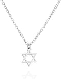 Star of David Necklace - Dainty Gold Filled, Silver or Rose Gold 16