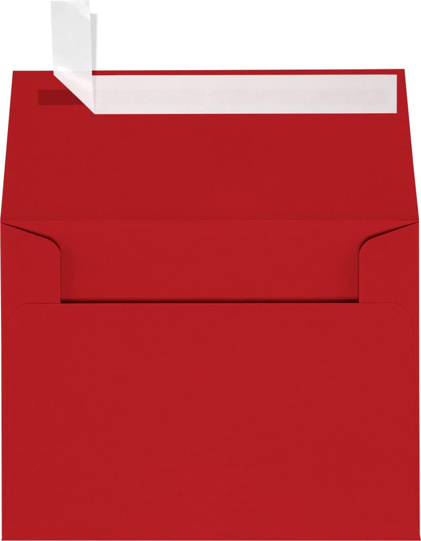 LUXPaper A4 Invitation Envelopes in Holiday Red for All Occasions