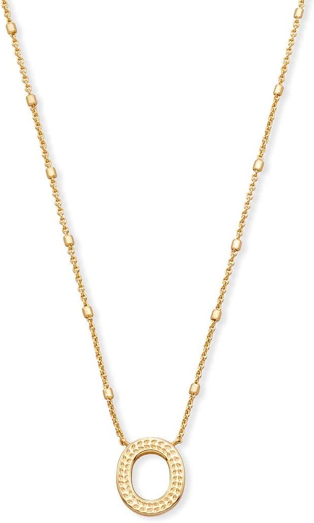 Kendra Scott Letter O Pendant Necklace for Women in Gold
