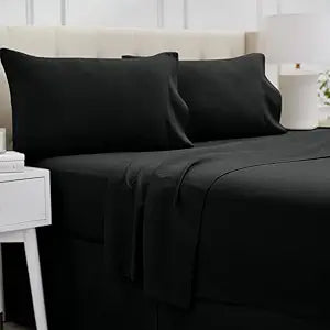 California King Bed Sheet Set by lalaLOOM - Luxury Microfiber