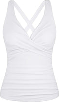 Hilor Women's Underwire Tankini Top Tummy Control (Style 2MK3)