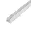 White 1/2ft Styrene U-Channel 46in Pack of 3 - Clean Edge Protection