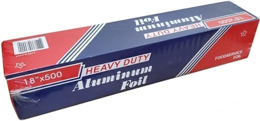 Heavy Duty Aluminum Foil Roll 18in x 500ft for Food Use
