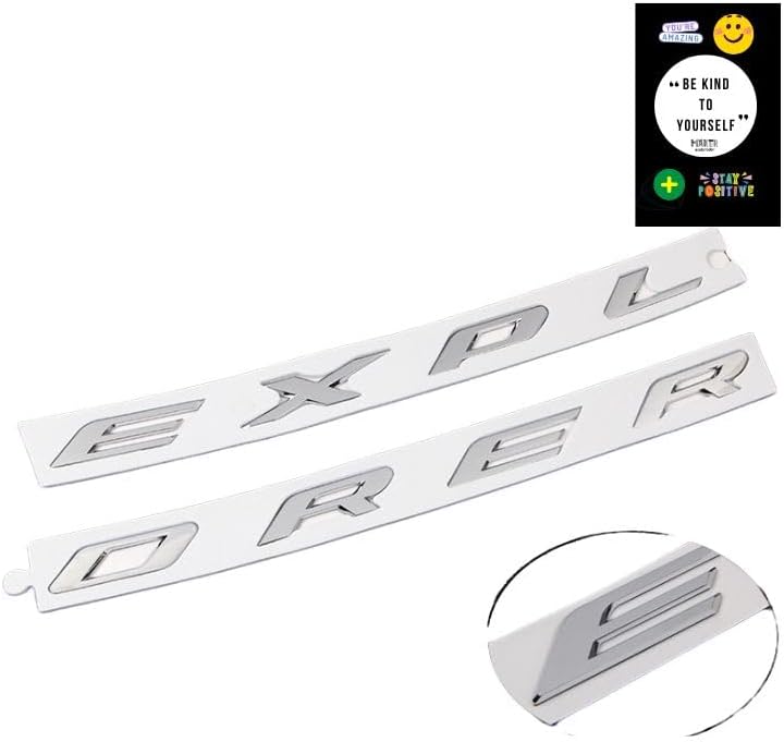 Gloss Silver Explorer Sport Hood Emblem - Maker Explorador