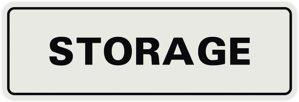 Standard STORAGE Door/Wall Sign - Durable and Elegant Design