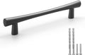 YAGU 10 Pack Dark Gray 5 in Hole Center Cabinet Pulls - Solid Zinc